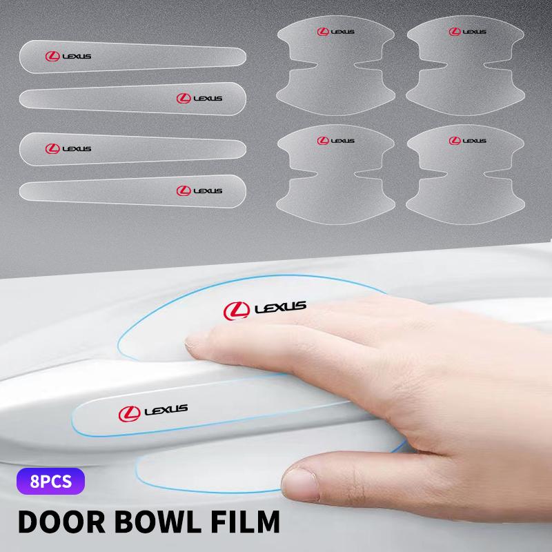 Car Styling Transparent Door Handle Wrist Sticker Protective Film Car Accessories For Lexus F SPORT GX460 Ct200h IS250 ES 220D
