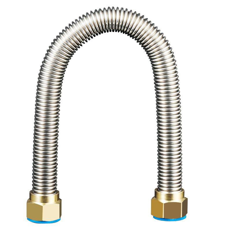 20cm-200cm G1/2 304 Stainless Steel Copper Nuts Encrypted Corrugated Pipe High Pressure Explosion-proof Water Bellows Hose 20cm