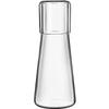 Bedside Night Water Carafe Set with Tumbler Glass, Clear Nightstand Carafe with Silicone Coaster for Bedroom and Guest Room