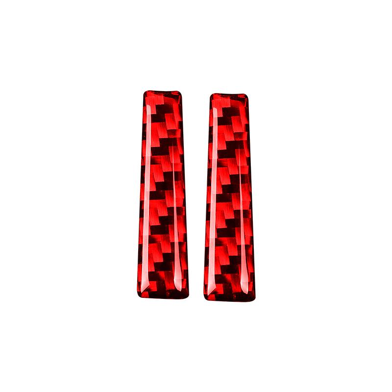 For Ford Mustang GT 2015-2021 Accessories Carbon Fiber Interior Car Gear Lever Both Sides Trim Cover Trim Sticker Decal Decor