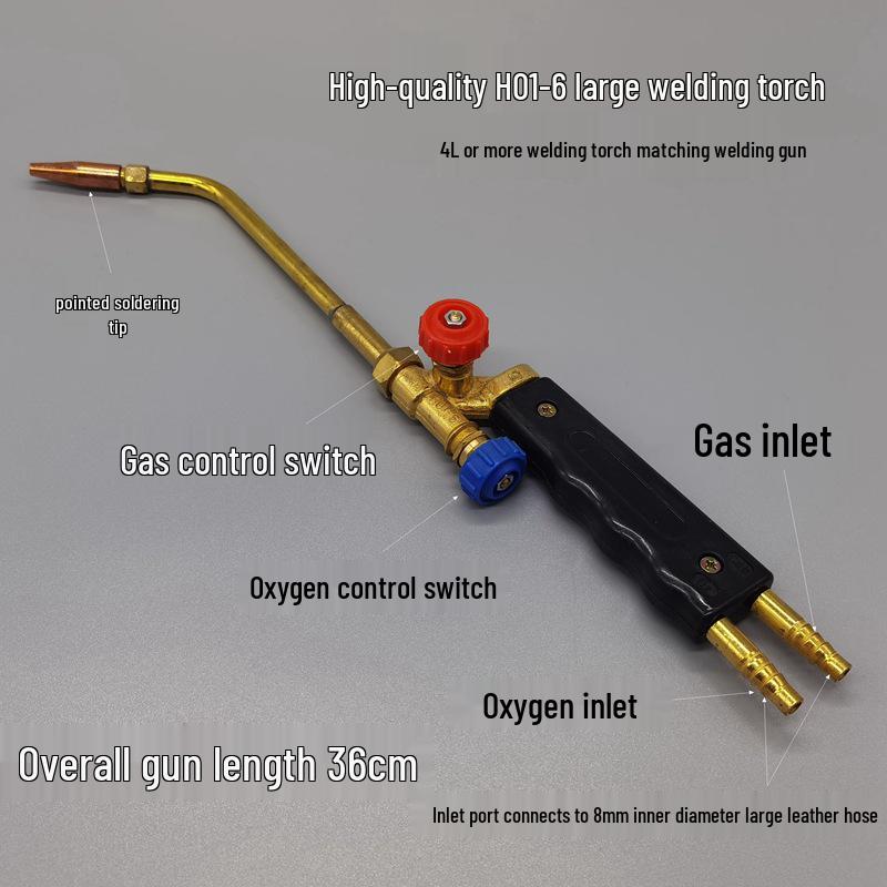 All-Copper 2L Welding and Cutting Dual-Use Torch with Butane Gas Nozzle for Small Welding Tasks