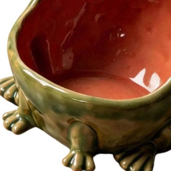 Big Mouth Frog Storage Box, Candy Dish Key Organizer Bowl for Entryway Table, Animal Shape Jewelry Tray for Home Office Kitchen Decor