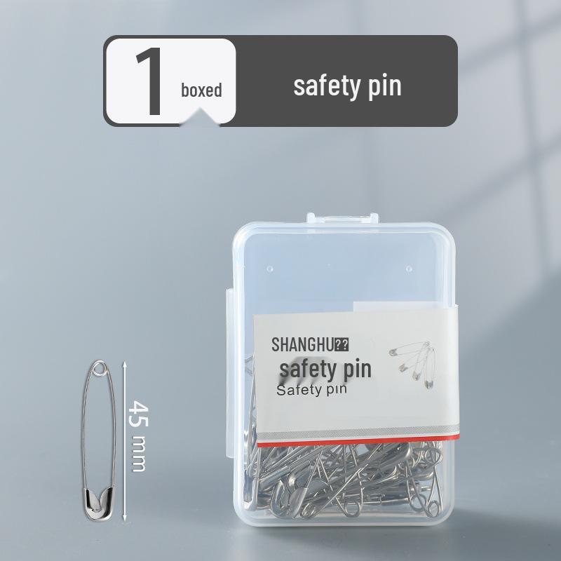 Vintage Large & Small Safety Pins: U-Shaped Brooch and Paper Clip Style for Clothes