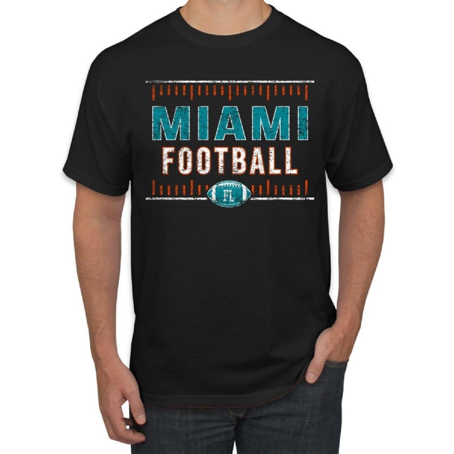 Мужская футболка Wild Bobby Miami Fans _ MIA Fantasy Football Sports S