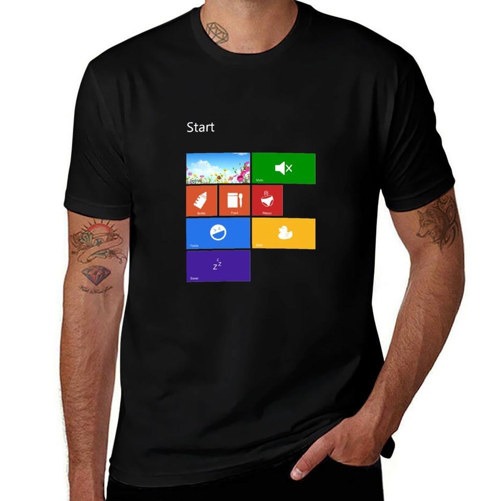 Parenting Start Menu  Windows 8 TShirt anime tshirt funny t shirts dark humor TShirt