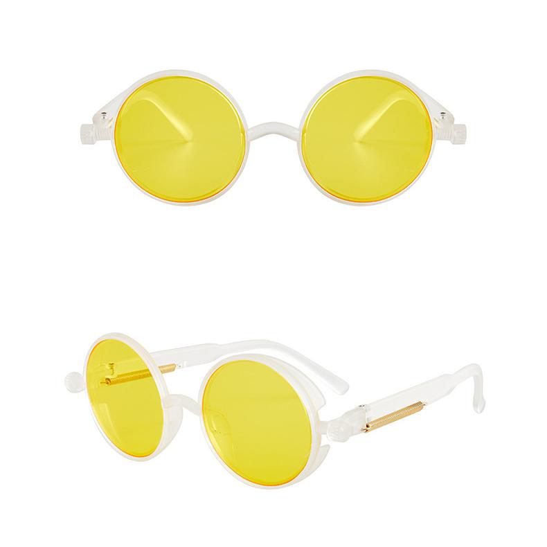 

Винтажные панк стимпанк солнцезащитные очки UV400 дизайн круглой оправы цветные линзы очки очки готика мужские женские солнцезащитные очки стимпанк