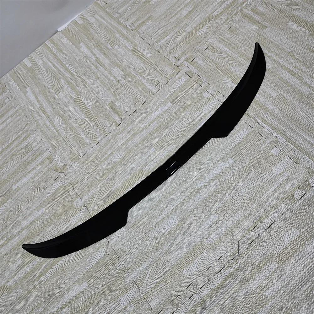 Car Rear Spoiler Cap Roof Wing Modified Decoration Accessories For Ford Fiesta ST Line MK6 MK6.5 2008-2017 Gloss Black Tuning