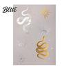 Decorative Body Art Decals Golden Silver-color Metallic Tattoo Sticker for Women Girls Temporary Tattoos Face Arm Decoration Waterproof Fake