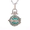 Hot-selling Aromatherapy Ancient Silver Style Cage Type Hollow Necklace Essential Oil Diffuser Perfume Box Ancient Hanfu Accessories