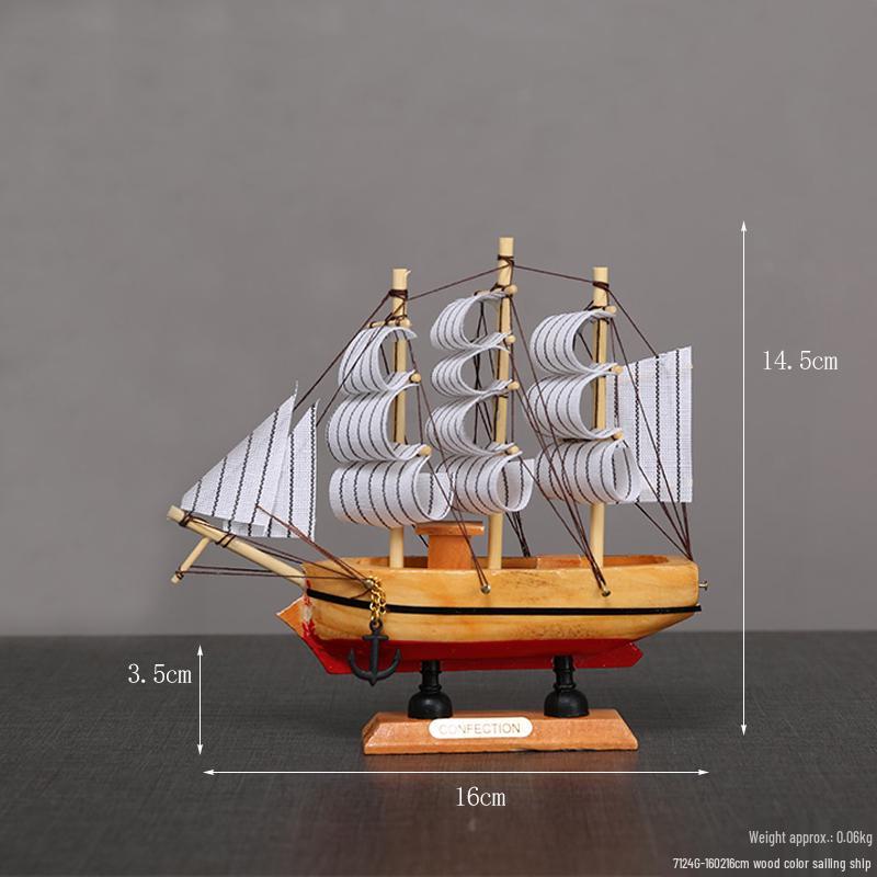 Segelboot Ornament - Modell für ruhige Fahrt zur Dekoration von Zuhause oder Büro