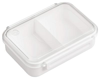 OSK Bento Box Lunch Box Cały mrożony Lunch Box Biały 650ml Wyprodukowano w Japonii Można myć w zmywarce [Pojemnik do przechowywania/Zamrażarka OK/Mikrofalówka OK/Z przegródkami]