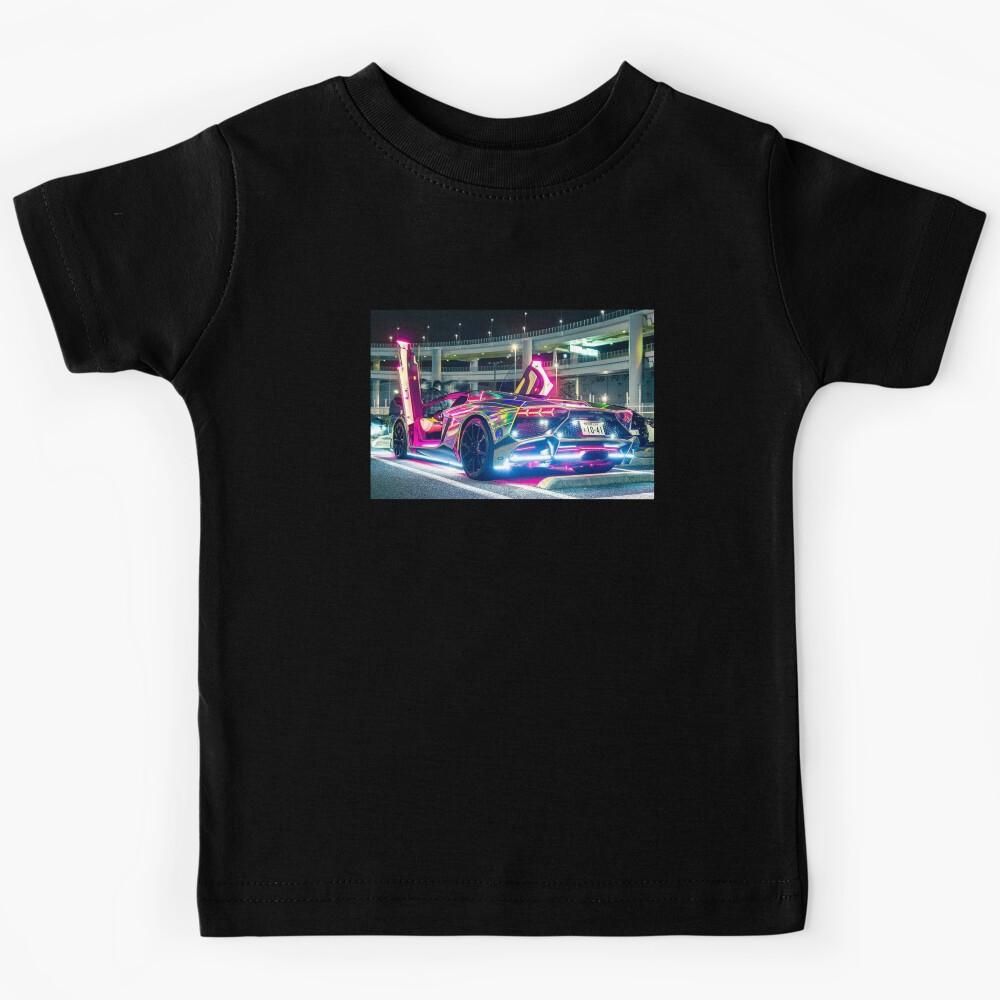 Neon Light New Cars Kids T-Shirt 120