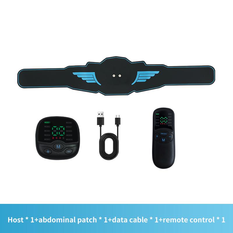 EMS-Muskelstimulator, elektrischer Bauchmuskeltrainer, Massagegürtel zur Straffung und Kräftigung, Heimfitnessgerät für Körperformung und Gewichtsabnahme, Unisex