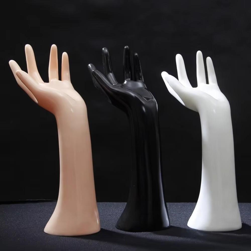 Elegant 29cm Mannequin Hand PVC Realistic Ring Display Stand 3 Color Jewelry Display Stand