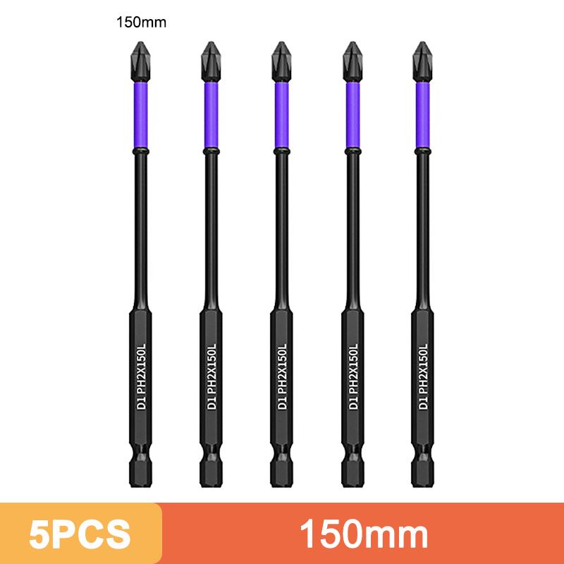 Strong Magnetic D1 Anti-shock Batch Head Hand Electric Drill Bit Cross Screwdriver High Hardness Non-slip Screwdriver Bit Set