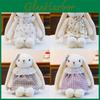 Plush Bunny Doll With Short Pile Fabric For Kids And Teens Gift