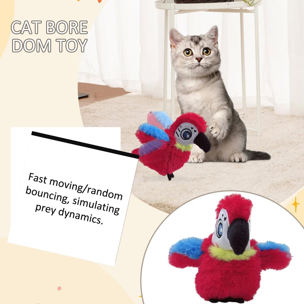 Electric Intelligent Shaking Bird Simulation Cat Toy