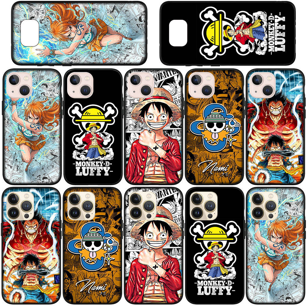 Phone Case for iPhone 17 15 16 Plus Xiaomi Poco X7 X6 F8 F7 M8 C85 C75 Redmi Note 14 12 11 13 Pro Max A4 14C 13C 15C Coque Nami One Pieces Luffy Cover