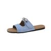 Internet celebrity super fire Velcro flat bottom slippers women's summer fashion wear soft bottom ugly cute summer casual cool slippers