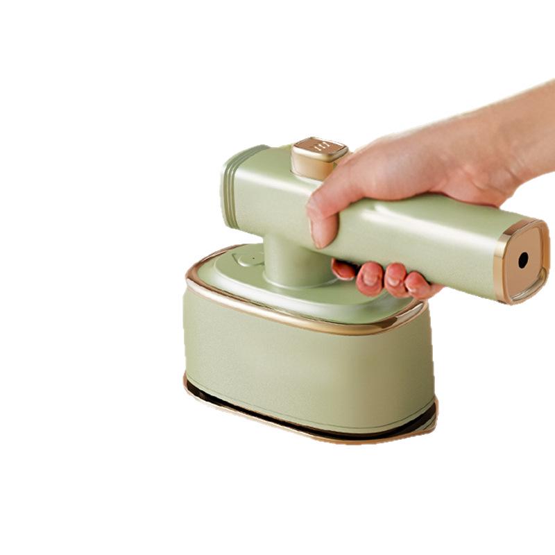 Portable 1200W Handheld Garment Steamer with Ceramic Panel for Quick Wrinkle Removal and Home Use.