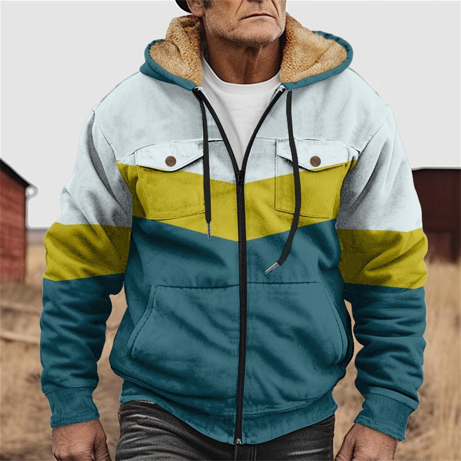 

Мужская утолщенная куртка на пуговицах с двойным карманом и карманной вставкой, хлопковая куртка XL