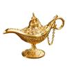 Zinc Zinc Alloy Home Decor Hollow Out Desktop Decor Ornaments Aladdined Magic Lamp Incense Holder Tea Pot