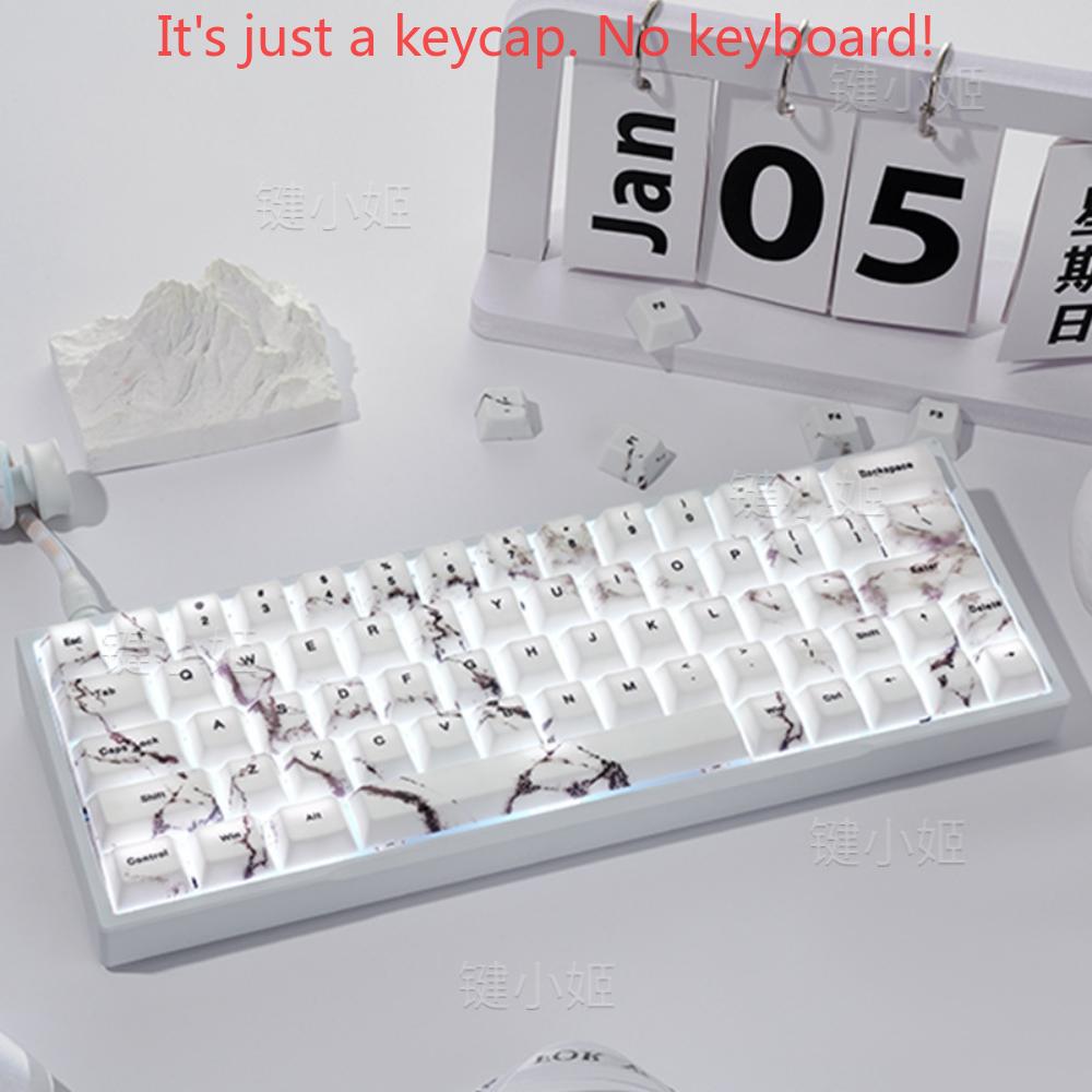 130 Keys Marble Theme Keycaps Cherry PBT 3.0 Autumn View Personalized Keycaps for Mx Switch Mechanical Keyboards
