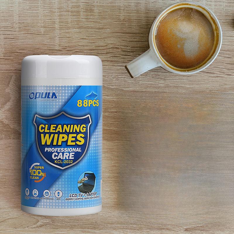 "Spot Multi-Function Screen Cleaning Wipes - 88-Pack, Alcohol-Based Wet Wipes for Computer Screens"
