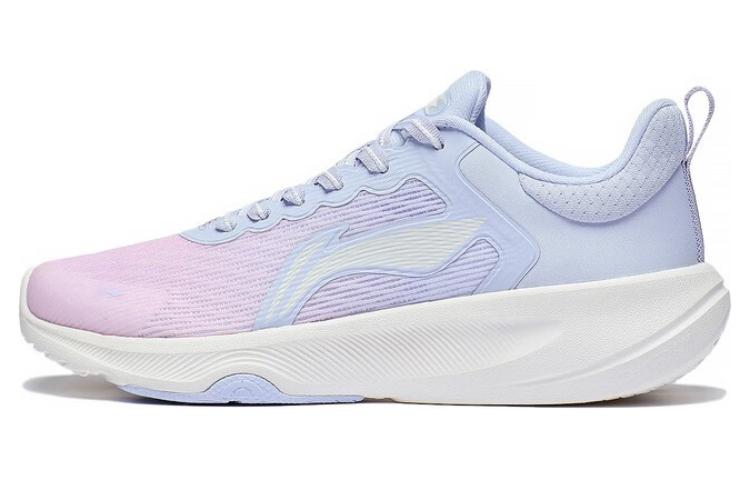 Li Ning Lanying Light Fabric Lightweight Cushioning Low top Badminton Shoes Women's Blue Pink AFVT012-1