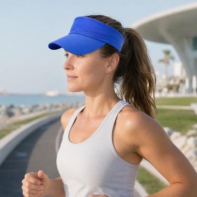 Cappello da Sole Senza Testa, Cappello da Esterno Assorbi-Sudore Antiscivolo con Visiera Curva, per Sport all'Aperto Corsa Tennis Escursionismo