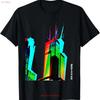 Chicago Willis Tower Sears Farbprisma T-Shirt vintage Gewaschen Bequem Designer-Kleidung Oberteil Für Jeden Tag Atmungsaktiv