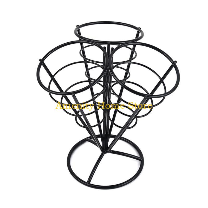 

F26C 3 in 1 French Fry Stand Holder Fries Cone Basket Rack for Fries Potato Chips Ice Cream Fish Chicken Appetizers Kitchen
