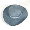 CHANEL Summer Hat Straw hat Straw Hat Bicolor hat straw blue/Black
