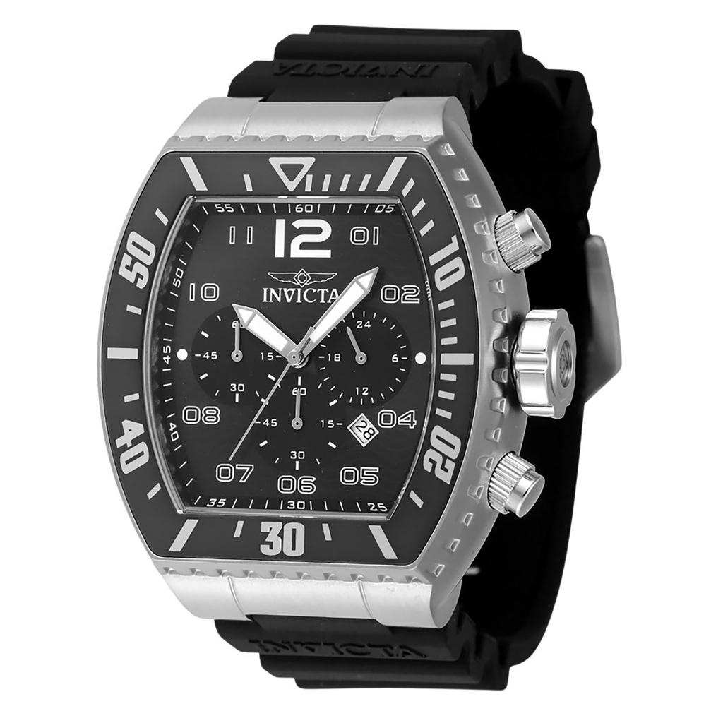 

Invicta Pro Diver Chronograph силиконовый ремешок черный циферблат кварцевые часы 47282 100M мужские часы