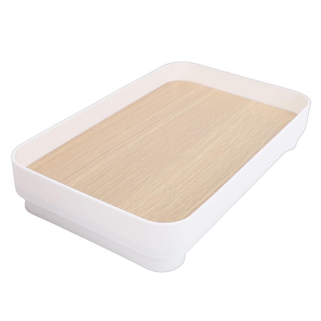 Vanity Tray Modern Minimalist Multifunctional Plastic MDF Decorative Tray for Perfume Makeup Keys Watches Square