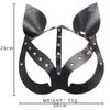 Black PU Leather Cat Face Mask
