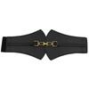 Vintage Buckle Belt, Women'S Elastic Wide Waist Seal Decorative Skirt With Sweater Elastic Belt