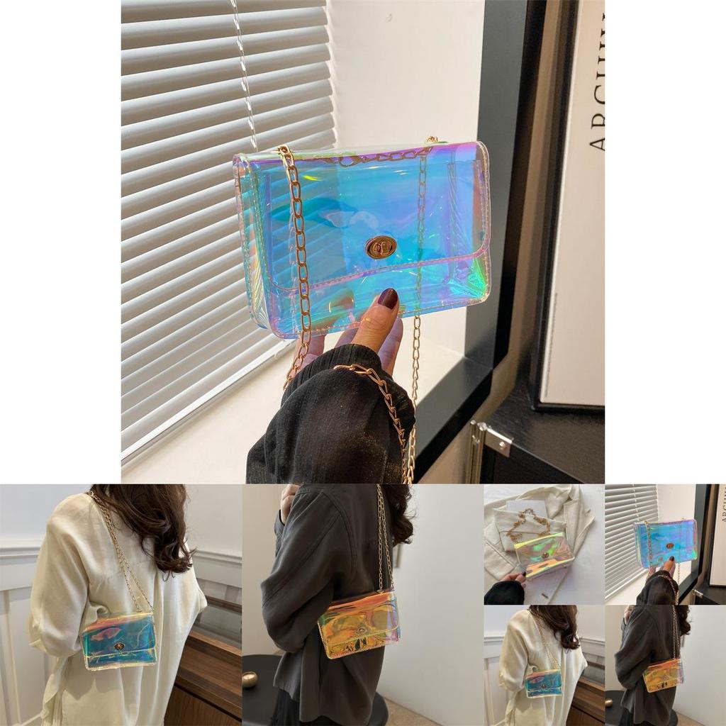 Stylish Summer 2024 Pvc Shoulder Bag Trendy Street Style Crossbody Bag