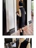 Autumn/Winter V-Neck Wool Vest Dress - Stylish Slimming Design