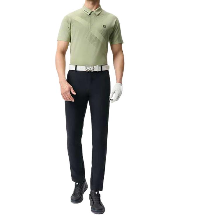 Fila Golf Series SS25 Soft Comfortable Versatile Fashion Knitted Sports Pants Men Bottoms Deep-Black A11M515604F