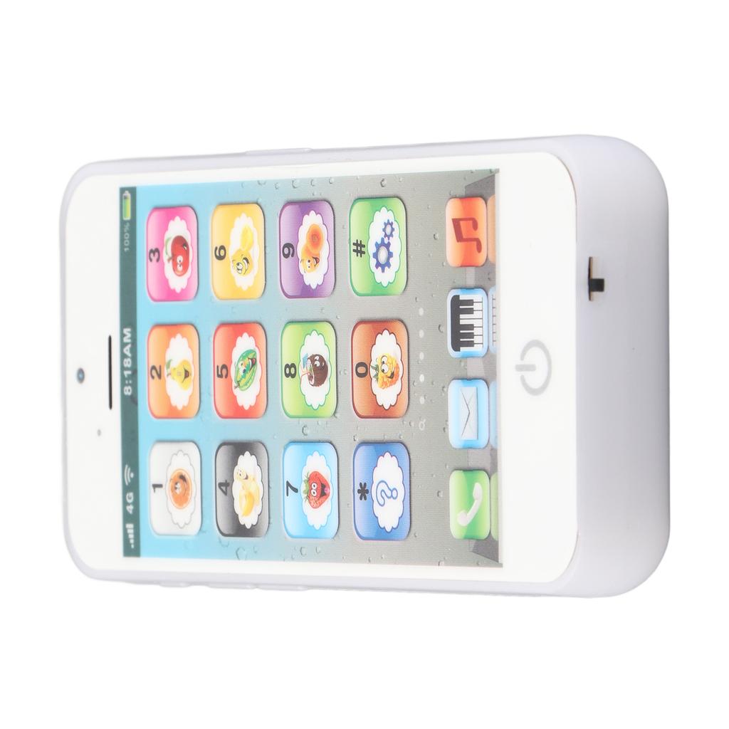 Baby Mobile Phone Toy Simulation Shaped Clr Music Cool Light English Mobile Phone Toy