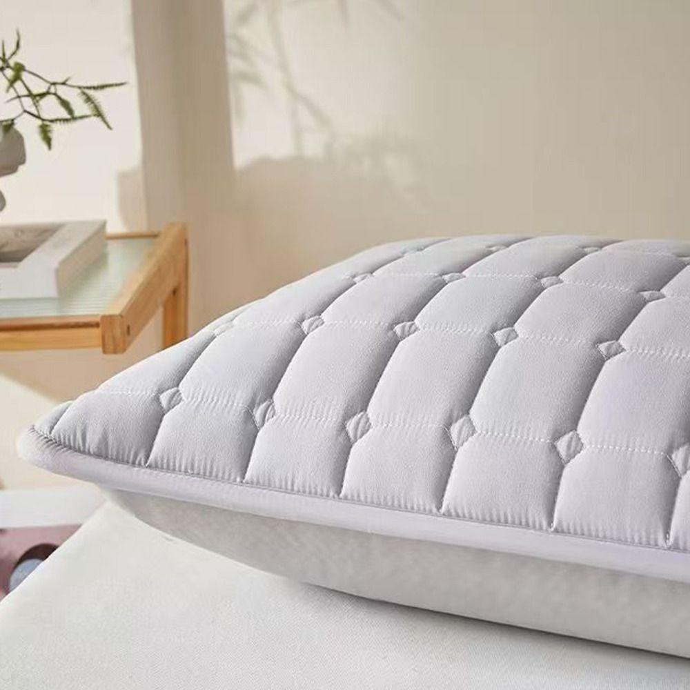 74*48cm Pillow Cover Head oil Anti Mite Pillow Case Protector Cotton Sweatproof Pillow Core Protection for Bedroom Decoration