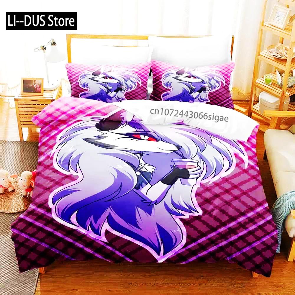

Loona Boss Bedding Set Single Double Queen King Size Bed Cover Adult Boys Anime Bedroom Bed Set Quilt Cover Pillowcase EU single(135x200cm)