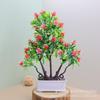 Artificial Rose Mini Potted Plant Decor Living Room Home Interior Plastic Floral Arrangement In Multiple Colors