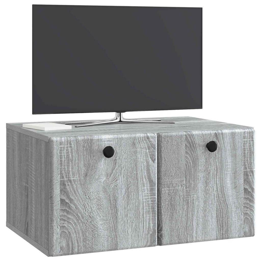 Wall Mounted TV Cabinet 59.5 x 41 x 30 cm Grey Sonoma