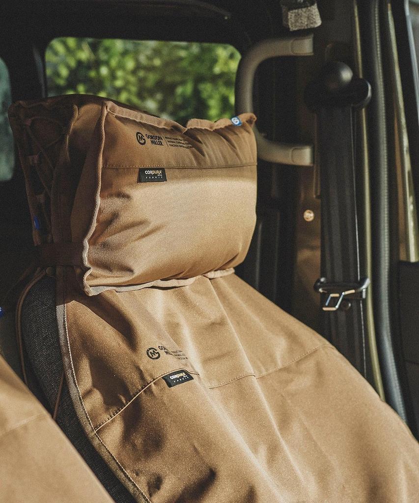 GORDON MILLER Cordura Half Coyote 45cm Wide x 23cm Deep x 10cm 1710515 Cushion, Water-Repellent, Beige, High,