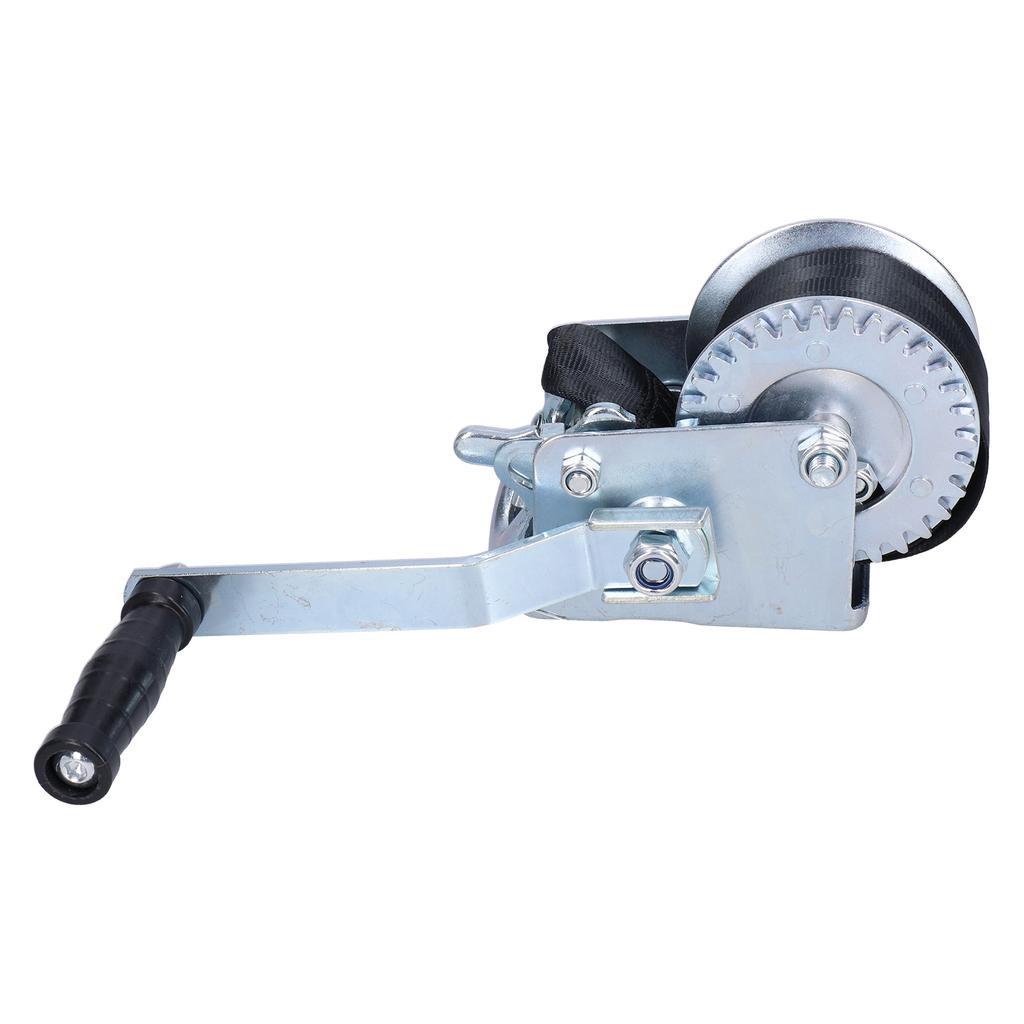 600LBS Heavy Duty Winch with 6M Strap Hand Crank Cable Gear Manual Boat Trailer Winch