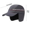Warm Winter Baseball Cap Polar Fleece Ear Protection Earmuffs Hat for Men with Ear Flaps 56-60cm Hiking Bonnets Cold Weather