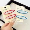 High-End Oval Acetate Duckbill Hair Clip in Willow Leaf Shape - Fashionable Side/Bangs Accessory for Women
