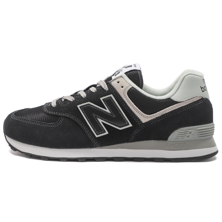 New Balance 574 Core Pack - Black Grey Unisex Sneakers White ML574EVB